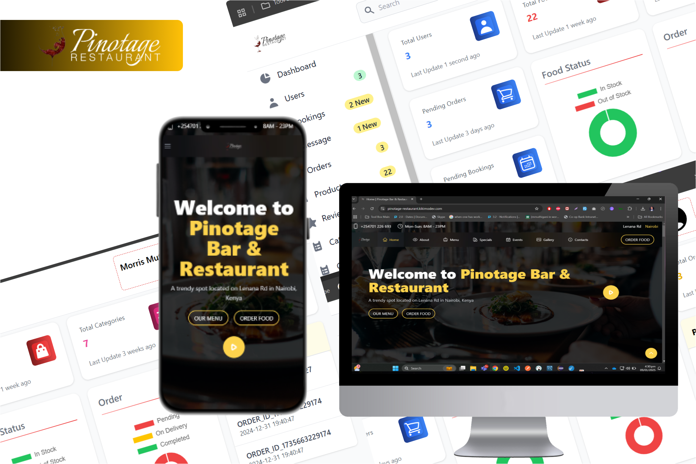 Hotel Website & Admin Dashboard